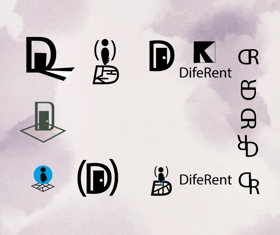 Bocetos del logotipo DifeRent