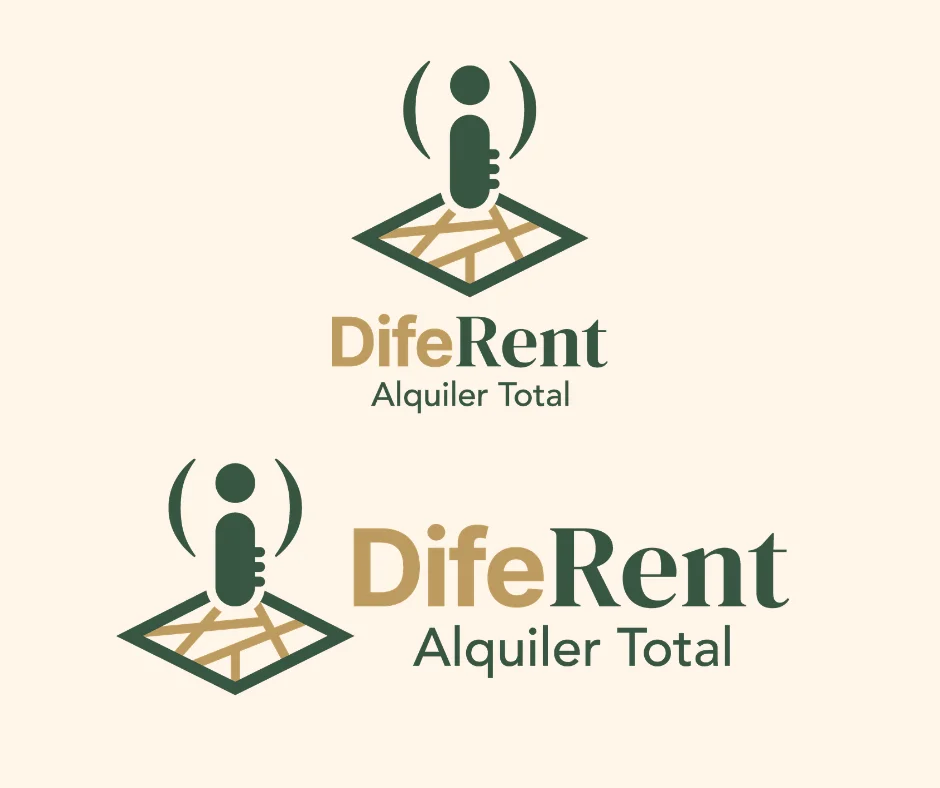 Logotipo DifeRent versión final con aplicaciones