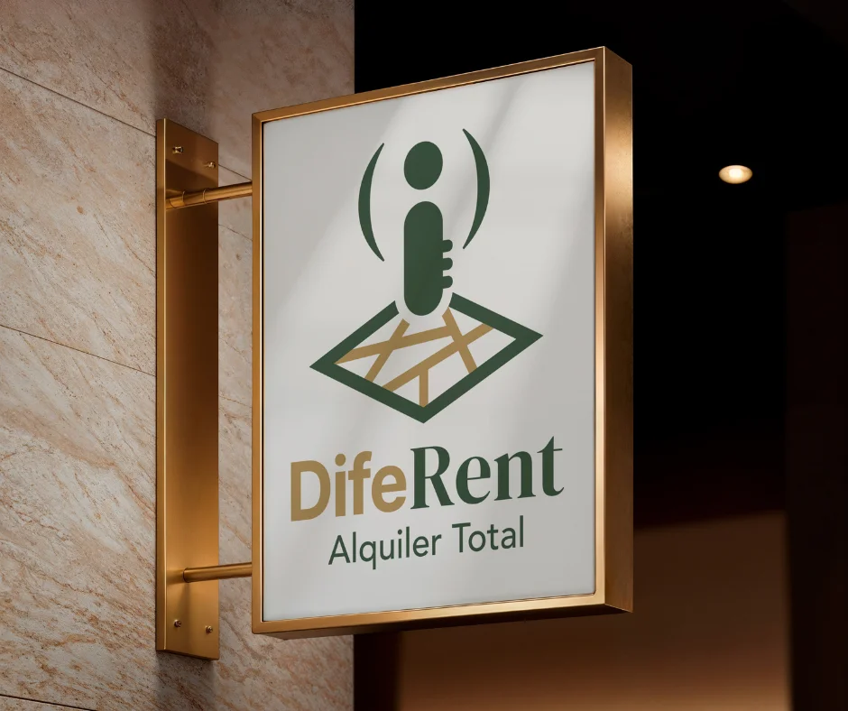Logotipo DifeRent versión final con aplicaciones